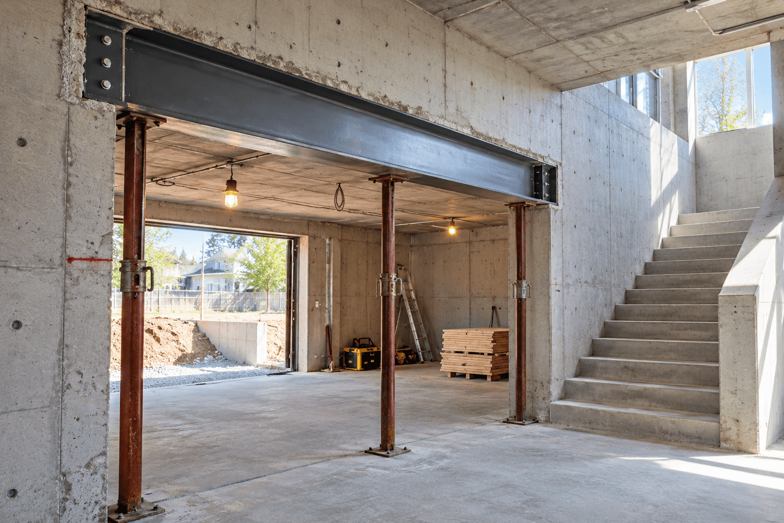 Completed side entrance walkdown