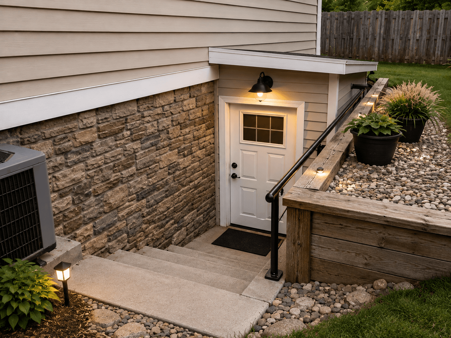 Separate Side Entrances